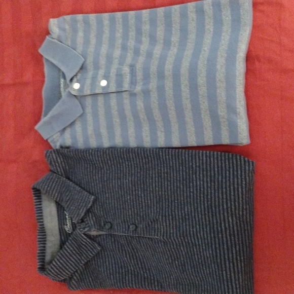 From Dillards 2 for 16 striped short sleeve polo style shirts - Picture 1 of 5